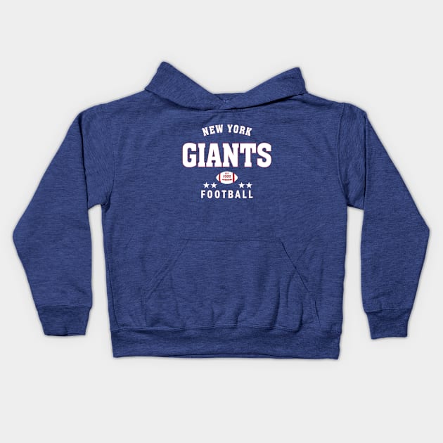 New York Giants (Football) Kids Hoodie by balibeachart